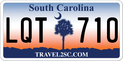SC license plate LQT710
