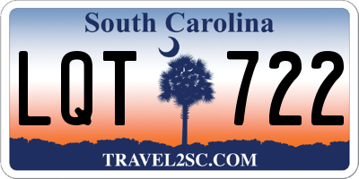 SC license plate LQT722