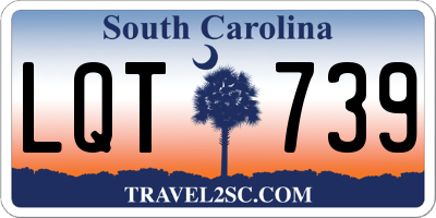 SC license plate LQT739