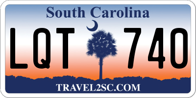 SC license plate LQT740