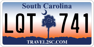 SC license plate LQT741