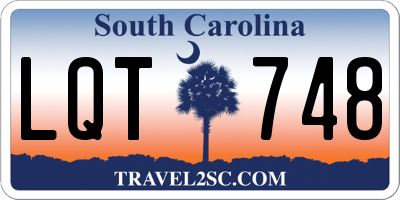 SC license plate LQT748
