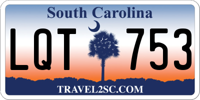 SC license plate LQT753