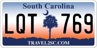 SC license plate LQT769