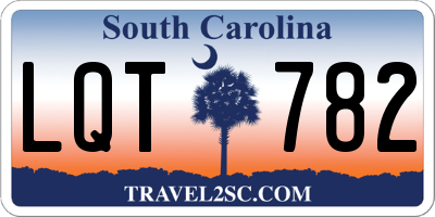 SC license plate LQT782