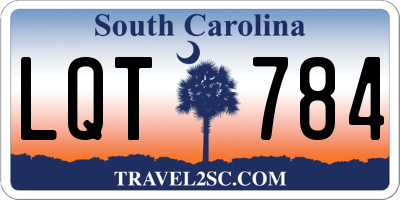 SC license plate LQT784