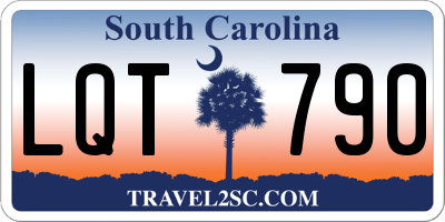 SC license plate LQT790