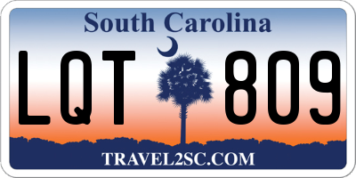SC license plate LQT809
