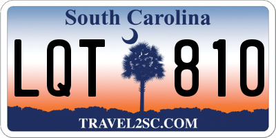 SC license plate LQT810