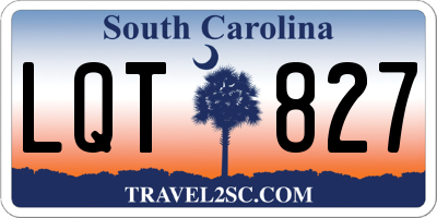 SC license plate LQT827