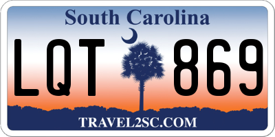 SC license plate LQT869