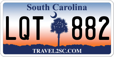 SC license plate LQT882
