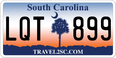 SC license plate LQT899