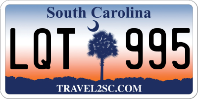 SC license plate LQT995