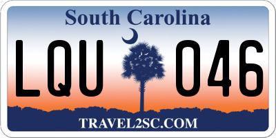 SC license plate LQU046