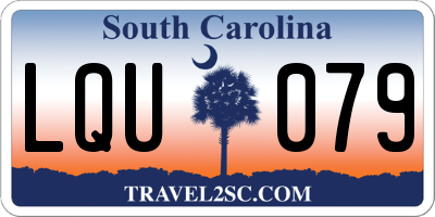 SC license plate LQU079