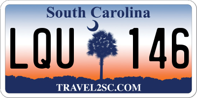 SC license plate LQU146