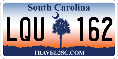 SC license plate LQU162