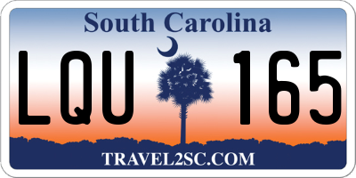 SC license plate LQU165