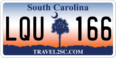 SC license plate LQU166
