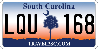 SC license plate LQU168