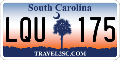 SC license plate LQU175