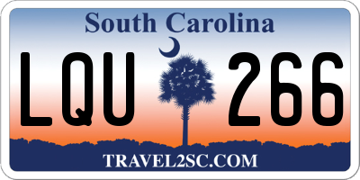 SC license plate LQU266