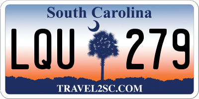 SC license plate LQU279