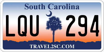 SC license plate LQU294