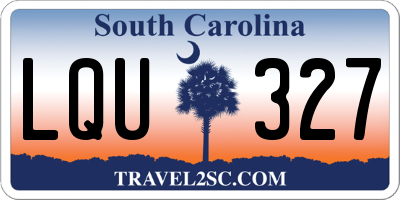 SC license plate LQU327