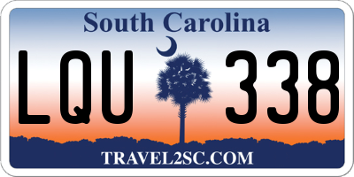 SC license plate LQU338