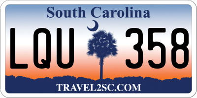 SC license plate LQU358
