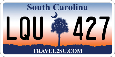 SC license plate LQU427