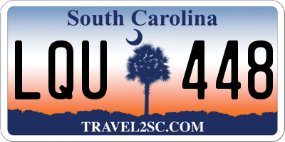SC license plate LQU448