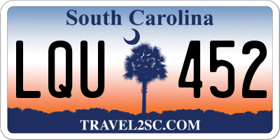 SC license plate LQU452