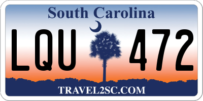 SC license plate LQU472