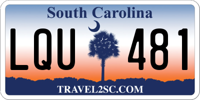 SC license plate LQU481