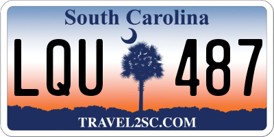 SC license plate LQU487