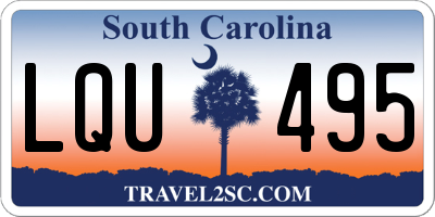 SC license plate LQU495