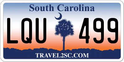 SC license plate LQU499