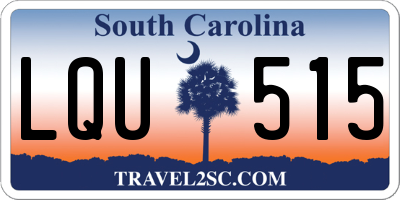 SC license plate LQU515