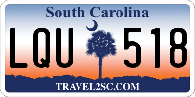 SC license plate LQU518
