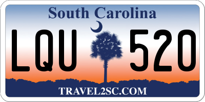 SC license plate LQU520
