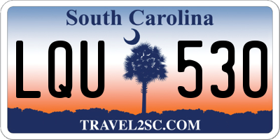 SC license plate LQU530