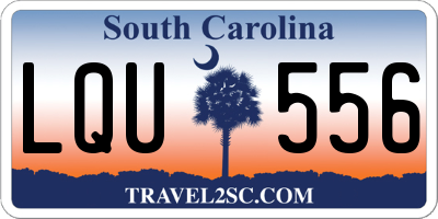 SC license plate LQU556