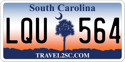SC license plate LQU564