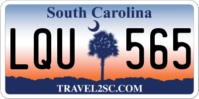SC license plate LQU565
