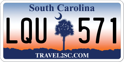 SC license plate LQU571