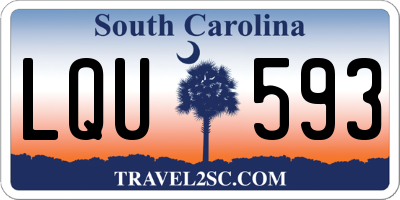 SC license plate LQU593