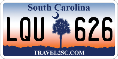SC license plate LQU626